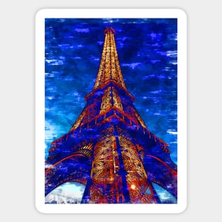 Eiffel Tower Light Glow By Sunset. For Eiffel Tower & Paris Lovers. Sticker